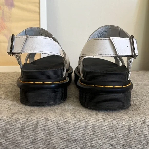 Dr. Marten white Voss II platform sandals Size 8 - Picture 4 of 12